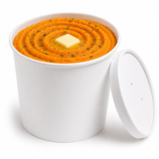 Pot à Soupe Carton Blanc