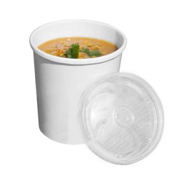 miniature Pot à Soupe Carton Blanc