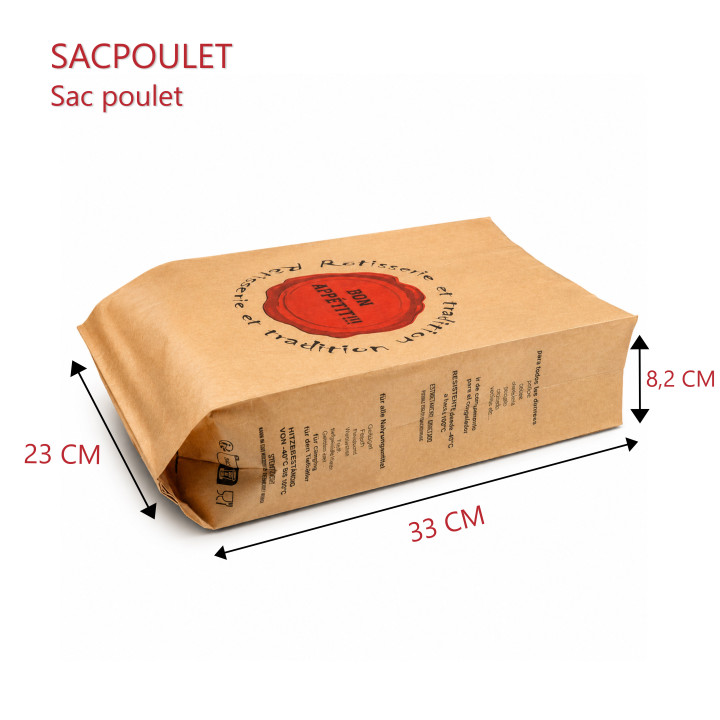Sac Poulet Rôtie Dimensions