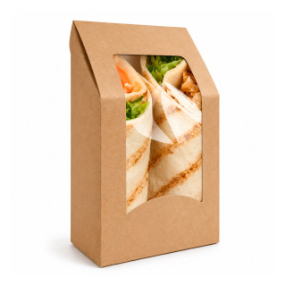 Boite wrap carton fenêtre