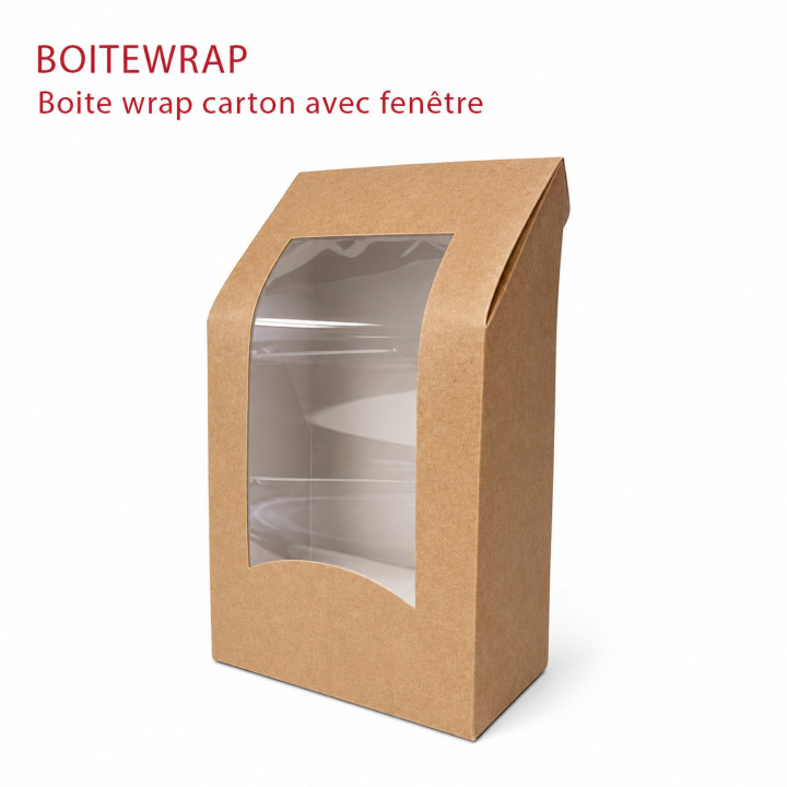 Boite wrap carton fenêtre BOITEWRAP