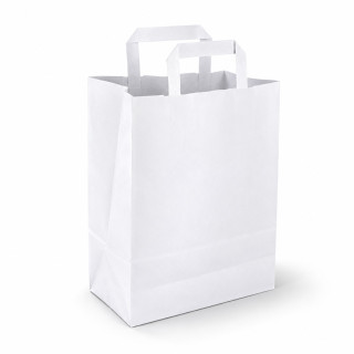 Sac Cabas Papier Kraft Blanc