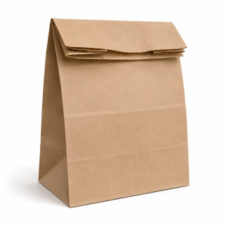 Sac sos brun fermé