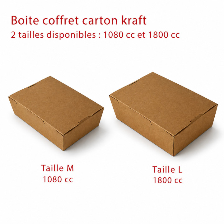 Boite Coffret Carton Kraft toutes tailles
