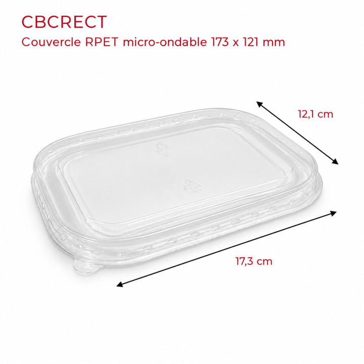 couvercle rpet non micro ondable dimensions