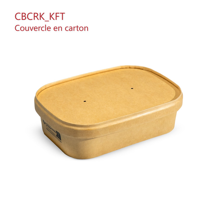Couvercle carton + barquette