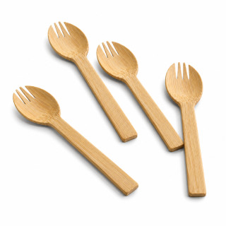 Cuillère fourchette bambou