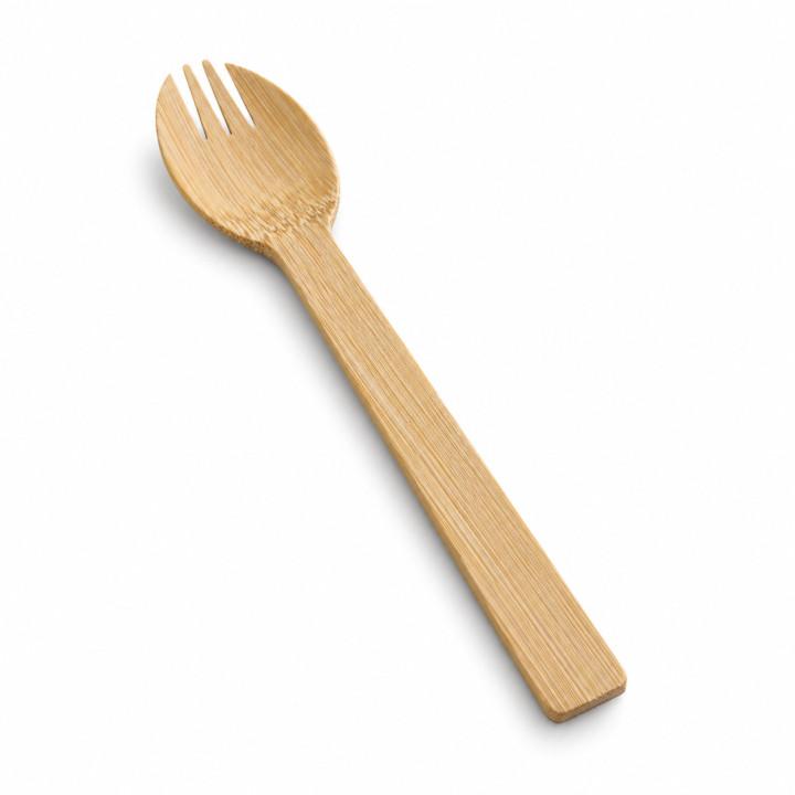 Cuillère fourchette bambou