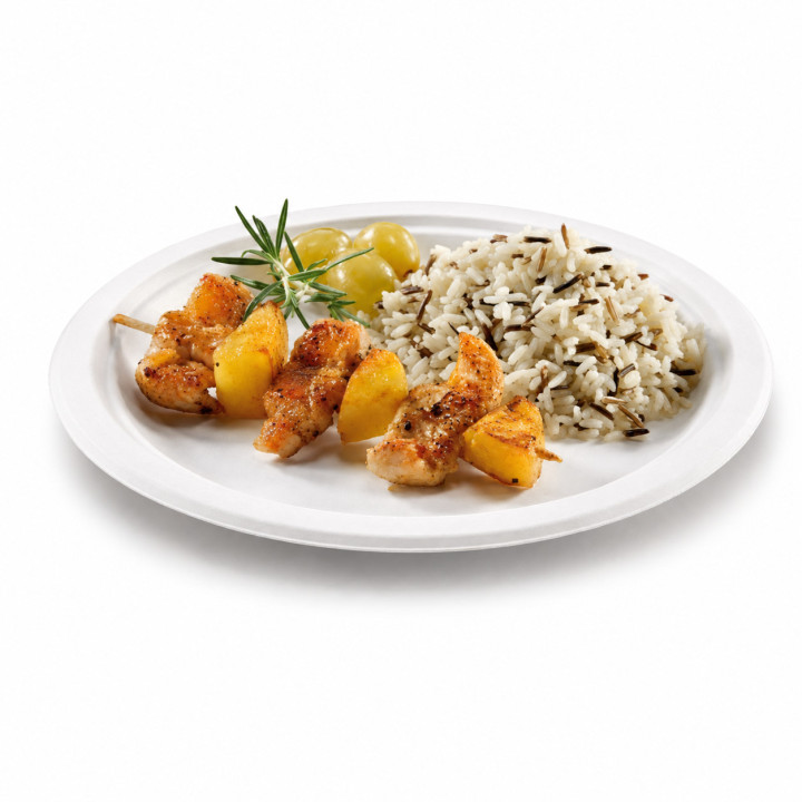 Assiette pulpe ronde blanche