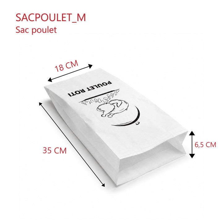 Sac poulet M dimensions