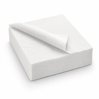 serviette papier blanc