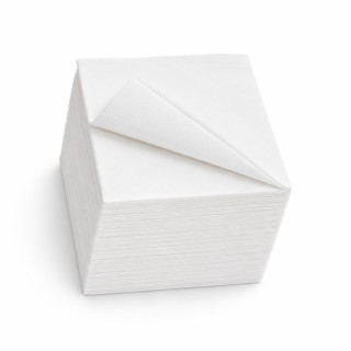 Serviettes 2 plis blanches