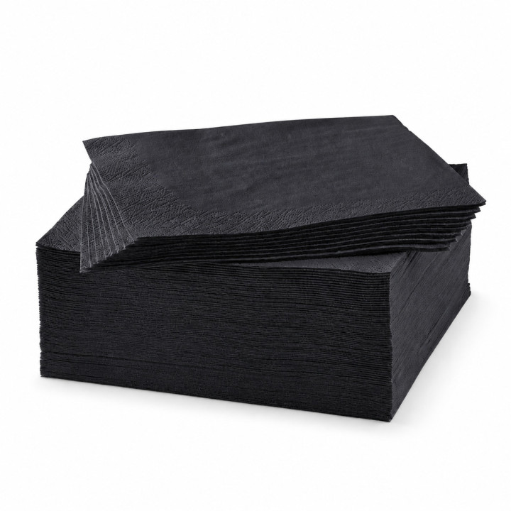 Serviette 33 x 33 noir