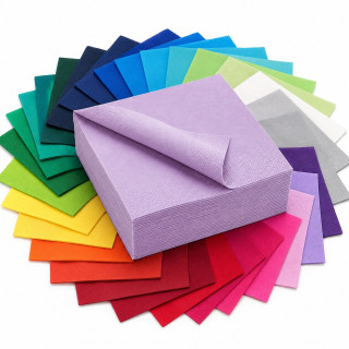 Serviettes 2 plis coloris