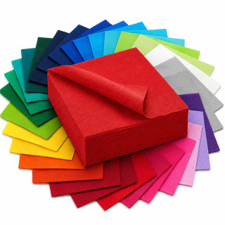 Serviettes 2 plis coloris
