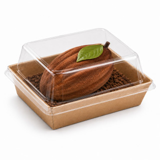 Boîte en Carton Alimentaire avec Couvercle Transparent| Vente à Emporter – SML Food Plastic