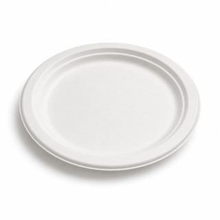 Assiette pulpe ronde blanche