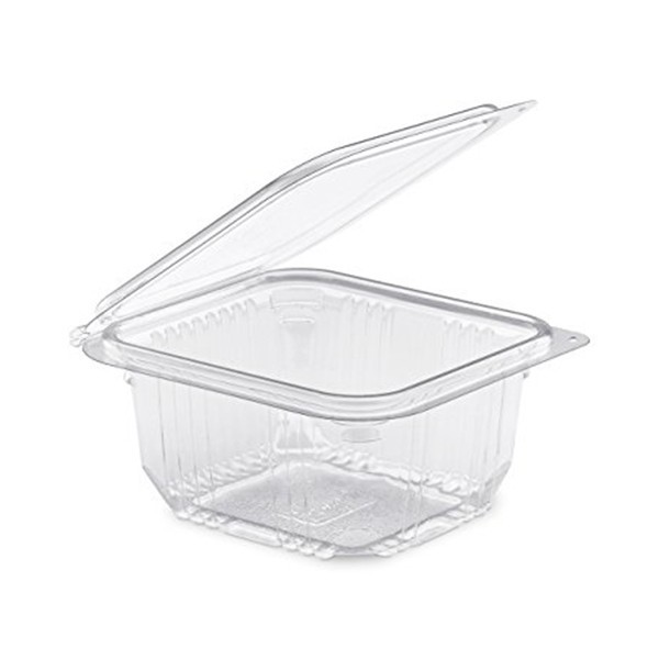 Barquette plastique salades Optipack, pour Boulangeries et Snacks  CONTENANCE CC 250 COLIS DE 600 DIM. mm 125 X 113 X 42