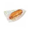 Sachet hot-dog ouvert sur 2 côtés