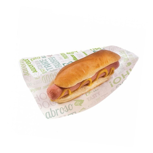 Sachet hot-dog ouvert sur 2 côtés