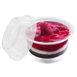 10 coupes à dessert bodega25 cristal en plastique 250 ml /