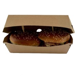 miniature Boite burger kraft double