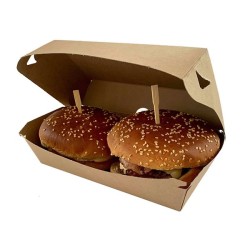 miniature Boite burger kraft double