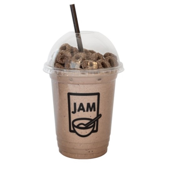 Gobelet plastique personnalisé Smoothie (chocolat)