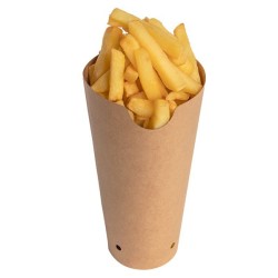 miniature Cornet de frite carton kraft rond