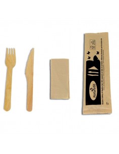 miniature Kit Couverts 3 en 1 bois