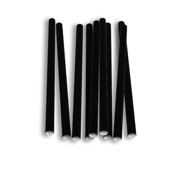 Pailles carton papier Noir - SML Food Plastic