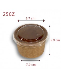 miniature Pot Carton Kraft Brun