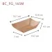 Barquette Kraft BC-FG-165M dimensions