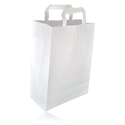 sac en alimentaire à fond plat pain fruits Sac en papier kraft sac à déjeuner à emporter convient pour sandwich hamburger 70g/m² recyclable et biodégradable 100pcs 90x55x180mm 