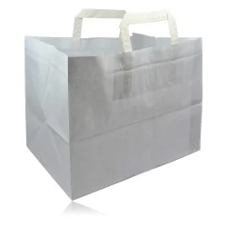 miniature Sac Kraft Papier Blanc Cabas