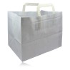 Sac Kraft Papier Blanc Cabas