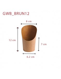 miniature Pot à wrap Brun
