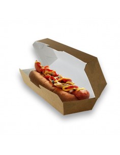 miniature Boite en carton pour hot-dog en micro-cannelure