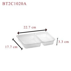 miniature Barquette thermoscellable 2 compartiments