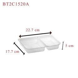 miniature Barquette thermoscellable 2 compartiments