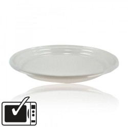 miniature Assiette Eco Plastique Blanche Plate