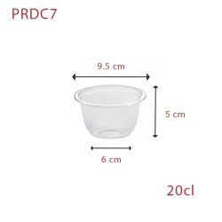miniature Pot Rond à Dessert Cristal
