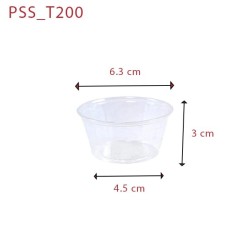 miniature Pot à Sauce en Plastique 6 cl