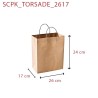 Sac Kraft Brun Torsadées