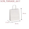 Sac Kraft Blanc Torsadées