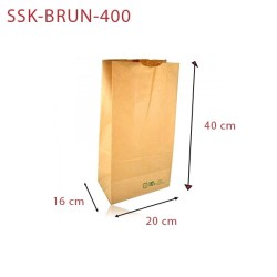 miniature Sac Kraft brun SOS