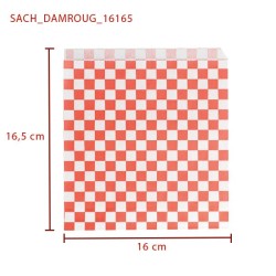 miniature Papier ingraissable ouvert Damier Rouge