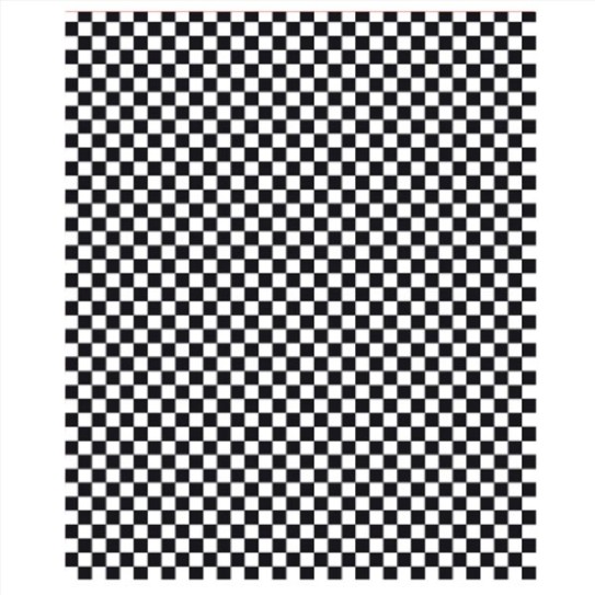 Papier ingraissable rectangle Damier noir