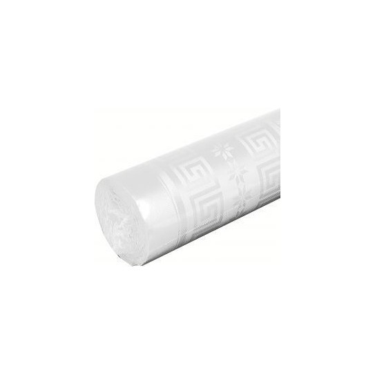 Nappe Papier Damassé Blanc
