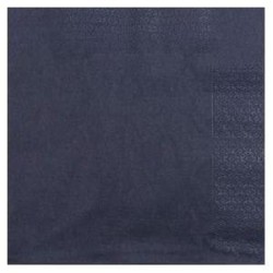 Serviette 20x20 Ouate Noir - 2 Plis - Lot de 100 - LE PETIT FOURNISSEUR